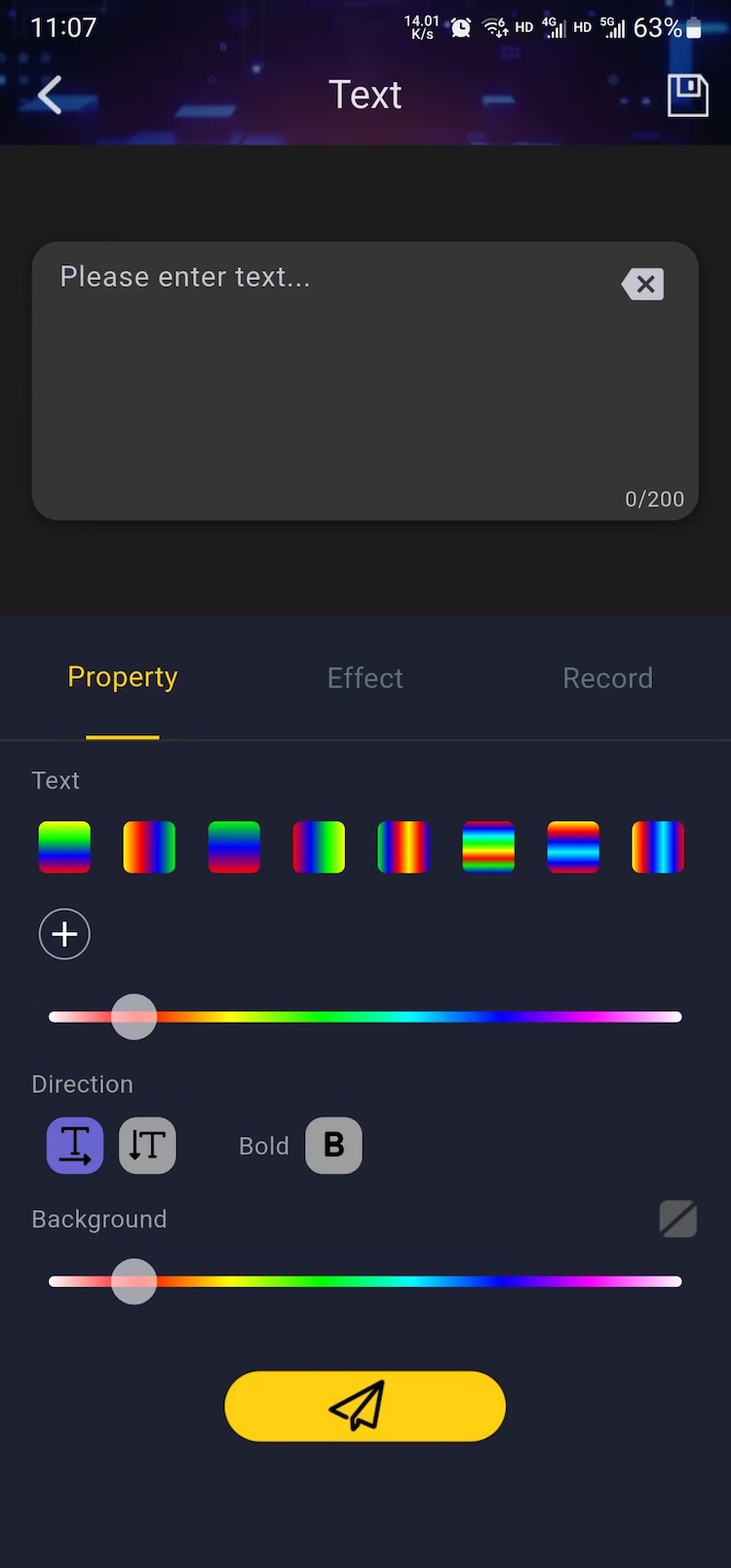 Color Show App Screenshot 2 - Advanced Features
